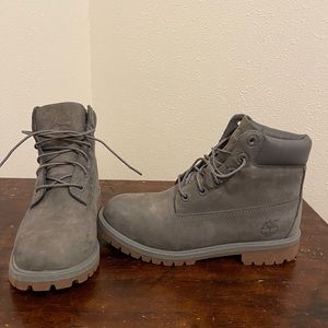 Timberland Youth Size 6 Premium Waterproof Boots (A14ZZ)  Tornado GreyTIMBERLAND